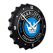 Charlotte FC: Bottle Cap Wall Clock, MSCHAR-540-01