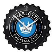 Charlotte FC: Bottle Cap Wall Clock, MSCHAR-540-01