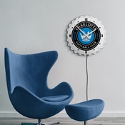 Charlotte FC: Bottle Cap Lighted Wall Clock, MSCHAR-545-01