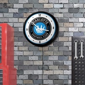 Charlotte FC: Retro Lighted Wall Clock, FNB-MSCHAR-550-01A
