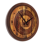 Charlotte FC: Branded "Faux" Barrel Top Clock, MSCHAR-560-02