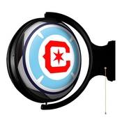 Chicago Fire: Soccer Ball - Original Round Rotating Lighted Wall Sign, MSCHIF-115-51