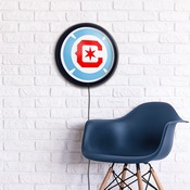 Chicago Fire: Round Slimline Lighted Wall Sign, MSCHIF-130-01