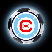 Chicago Fire: Soccer Ball - Edge Glow Lighted Wall Sign, MSCHIF-150-51