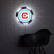 Chicago Fire: Soccer Ball - Edge Glow Lighted Wall Sign, MSCHIF-150-51