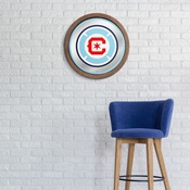Chicago Fire: Barrel Top Framed Mirror Mirrored Wall Sign, FNB-MSCHIF-245-01A