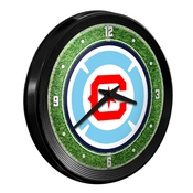 Chicago Fire: Pitch - Ribbed Frame Wall Clock, MSCHIF-530-02