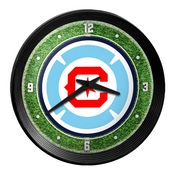 Chicago Fire: Pitch - Ribbed Frame Wall Clock, MSCHIF-530-02