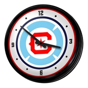 Chicago Fire: Retro Lighted Wall Clock, FNB-MSCHIF-550-01A