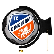 FC Cincinnati: Soccer Ball - Original Round Rotating Lighted Wall Sign, MSCINC-115-51