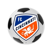 FC Cincinnati: Soccer Ball - Edge Glow Lighted Wall Sign, MSCINC-150-51