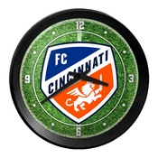 FC Cincinnati: Pitch - Ribbed Frame Wall Clock, MSCINC-530-02