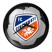 FC Cincinnati: Soccer Ball - Ribbed Frame Wall Clock, MSCINC-530-51
