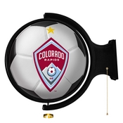 Colorado Rapids: Soccer Ball - Original Round Rotating Lighted Wall Sign, MSCOLO-115-51