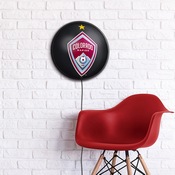 Colorado Rapids: Round Slimline Lighted Wall Sign, MSCOLO-130-01