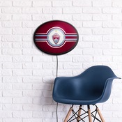 Colorado Rapids: Oval Slimline Lighted Wall Sign, FNB-MSCOLO-140-01A