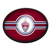 Colorado Rapids: Oval Slimline Lighted Wall Sign, FNB-MSCOLO-140-01A