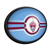 Colorado Rapids: Oval Slimline Lighted Wall Sign, FNB-MSCOLO-140-01A