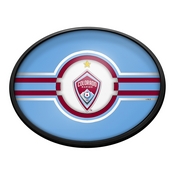 Colorado Rapids: Oval Slimline Lighted Wall Sign, FNB-MSCOLO-140-01A