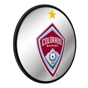 Colorado Rapids: Modern Disc Mirrored Wall Sign, MSCOLO-235-01