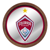 Colorado Rapids: Barrel Top Framed Mirror Mirrored Wall Sign, FNB-MSCOLO-245-01A
