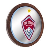 Colorado Rapids: Barrel Top Framed Mirror Mirrored Wall Sign, FNB-MSCOLO-245-01A