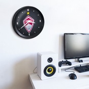 Colorado Rapids: Ribbed Frame Wall Clock, MSCOLO-530-01