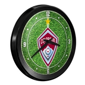 Colorado Rapids: Pitch - Ribbed Frame Wall Clock, MSCOLO-530-02