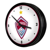 Colorado Rapids: Retro Lighted Wall Clock, FNB-MSCOLO-550-01A