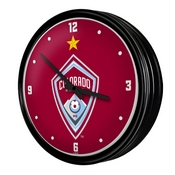 Colorado Rapids: Retro Lighted Wall Clock, FNB-MSCOLO-550-01A