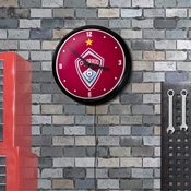 Colorado Rapids: Retro Lighted Wall Clock, FNB-MSCOLO-550-01A