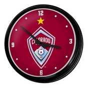 Colorado Rapids: Retro Lighted Wall Clock, FNB-MSCOLO-550-01A