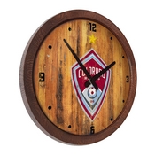 Colorado Rapids: Weathered "Faux" Barrel Top Clock, MSCOLO-560-03