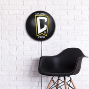 Columbus Crew: Round Slimline Lighted Wall Sign, MSCOLU-130-01