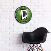 Columbus Crew: Pitch - Round Slimline Lighted Wall Sign, MSCOLU-130-02
