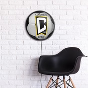 Columbus Crew: Soccer - Round Slimline Lighted Wall Sign, MSCOLU-130-51