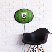 Columbus Crew: Pitch - Oval Slimline Lighted Wall Sign, MSCOLU-140-03