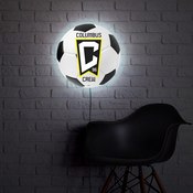 Columbus Crew: Soccer Ball - Edge Glow Lighted Wall Sign, MSCOLU-150-51