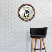 Columbus Crew: Barrel Top Framed Mirror Mirrored Wall Sign, FNB-MSCOLU-245-01A