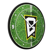 Columbus Crew: Pitch - Modern Disc Wall Clock, MSCOLU-510-02