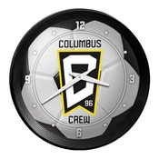 Columbus Crew: Soccer Ball - Ribbed Frame Wall Clock, MSCOLU-530-51