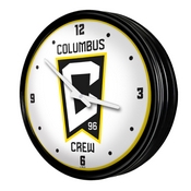 Columbus Crew: Retro Lighted Wall Clock, FNB-MSCOLU-550-01A