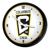 Columbus Crew: Retro Lighted Wall Clock, FNB-MSCOLU-550-01A
