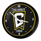 Columbus Crew: Retro Lighted Wall Clock, FNB-MSCOLU-550-01A