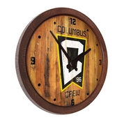 Columbus Crew: Weathered "Faux" Barrel Top Clock, MSCOLU-560-03
