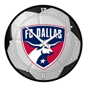 FC Dallas: Soccer Ball - Modern Disc Wall Clock, MSDALF-510-51