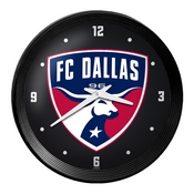 FC Dallas: Ribbed Frame Wall Clock, MSDALF-530-01