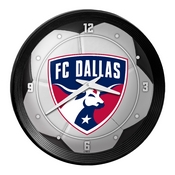 FC Dallas: Soccer Ball - Ribbed Frame Wall Clock, MSDALF-530-51