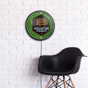 Houston Dynamo: Pitch - Round Slimline Lighted Wall Sign, MSHOUS-130-02
