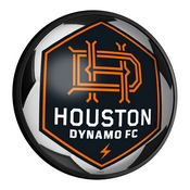 Houston Dynamo: Soccer - Round Slimline Lighted Wall Sign, MSHOUS-130-51